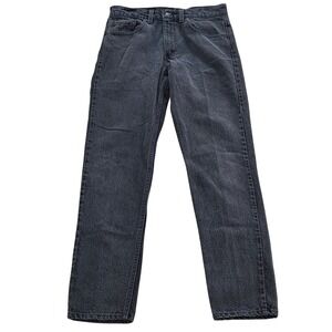 VTG Levi's 512 Slim Fit Tapered Leg Jeans Mens 32x32 Faded Black Denim Pants USA